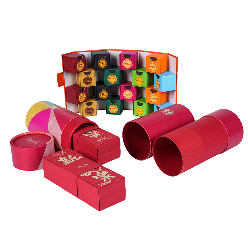 Kotak coklat bulat penutup angkat tegar (syurga-dan-bumi).