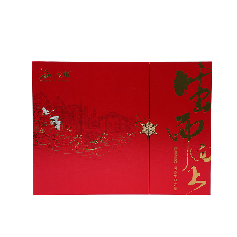 Kotak pembungkusan kek dua pintu tegar