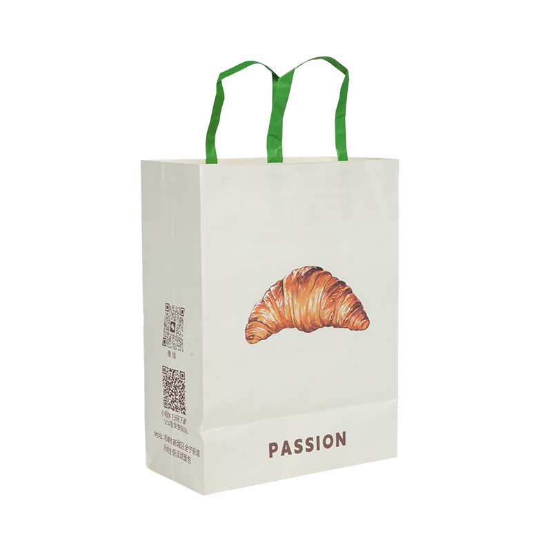 Pemegang kalis air kraft/beg bawa kek kadbod putih