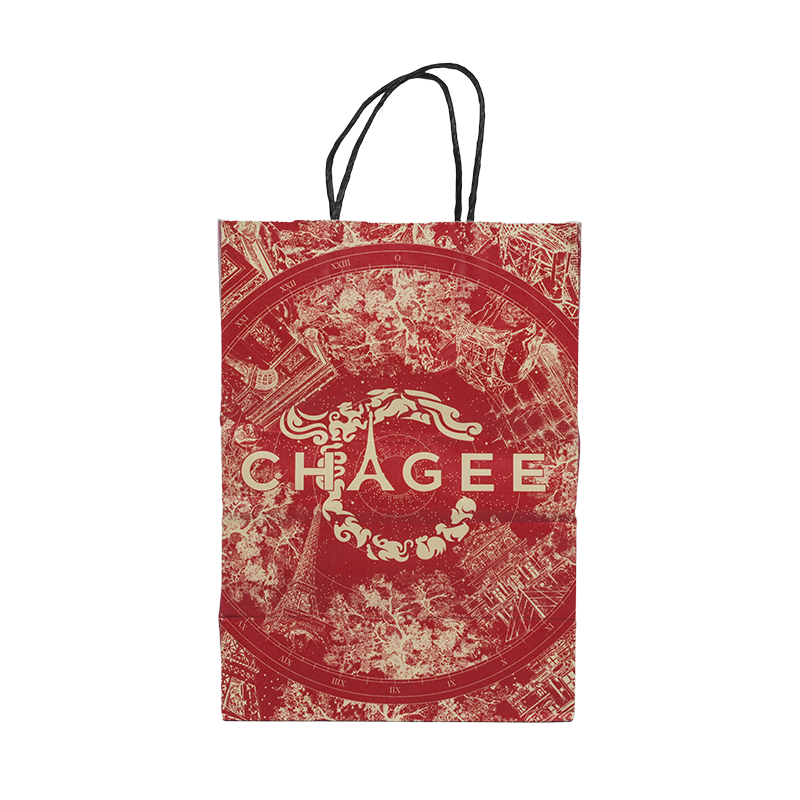 Beg kertas kadbod putih timbul setem panas untuk pembungkusan minyak wangi