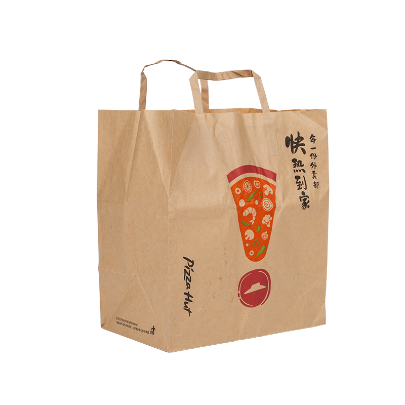 Pemegang kalis air kraft/beg bawa kek kadbod putih