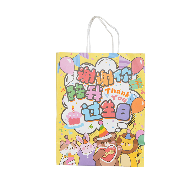 Beg tote kertas kraf menegak bertemakan percutian