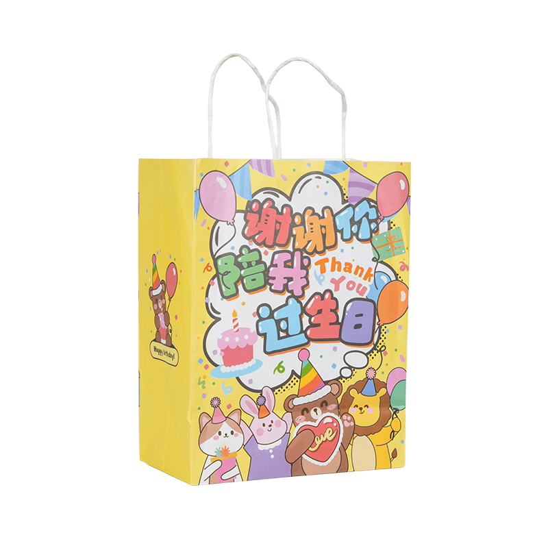 Beg tote kertas kraf menegak bertemakan percutian