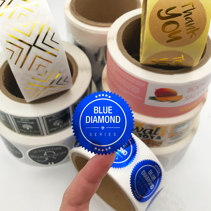 Label pelekat kertas bersalut