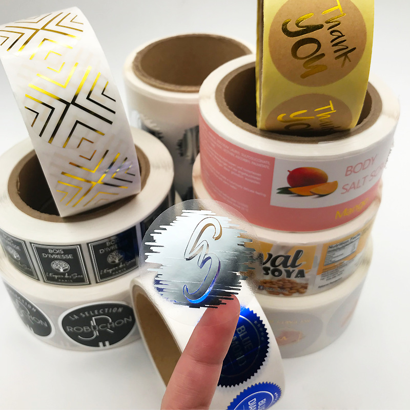 Label pelekat kertas bersalut