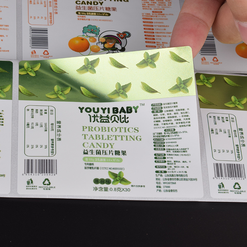 Label pelekat kertas bersalut