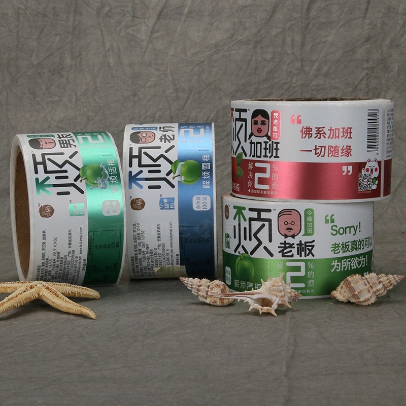 Label pelekat kertas bersalut