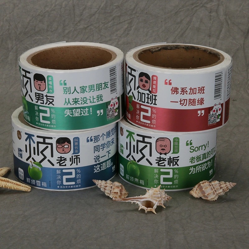 Label pelekat kertas bersalut