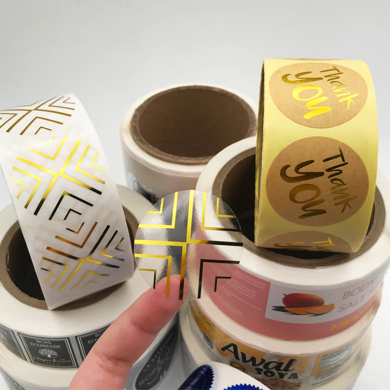 Label pelekat kertas bersalut