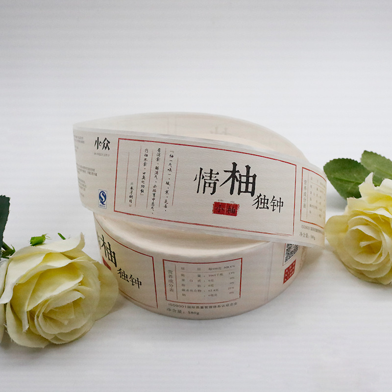 Label pelekat diri untuk suplemen kesihatan