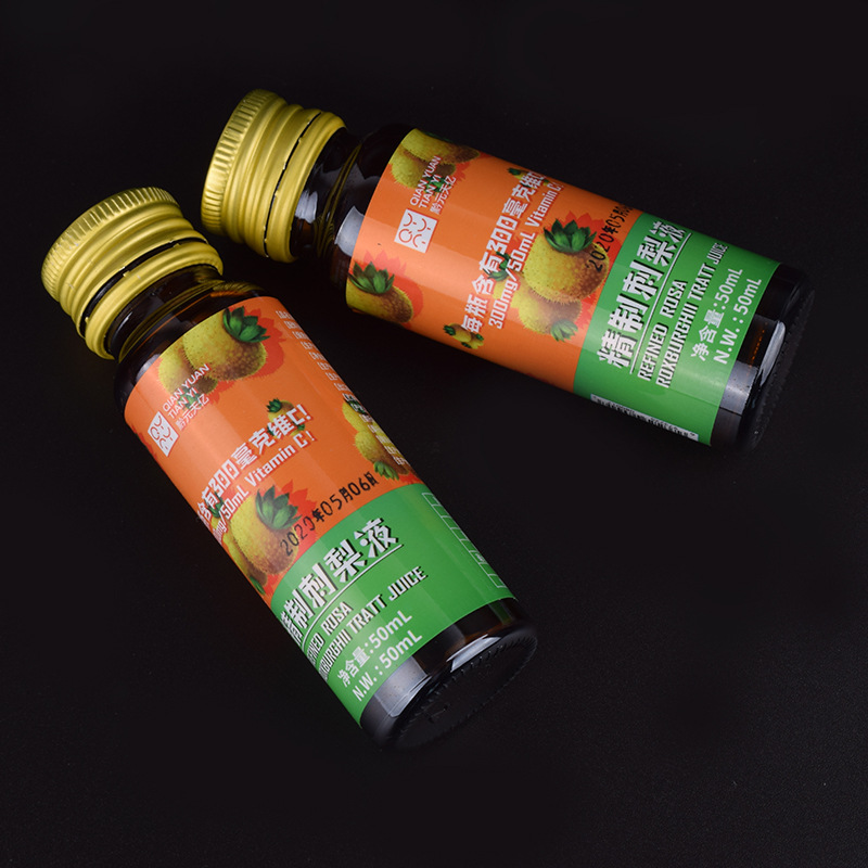 Label pelekat diri untuk suplemen kesihatan